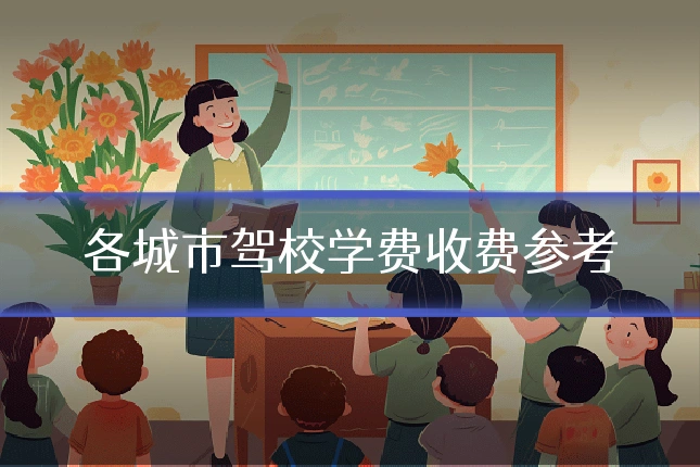 各城市驾校学费收费参考