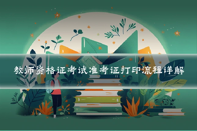 教师资格证考试准考证打印流程详解