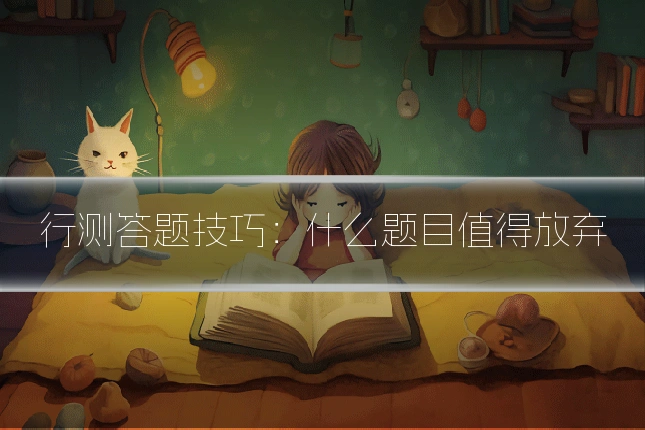 行测答题技巧:什么题目值得放弃
