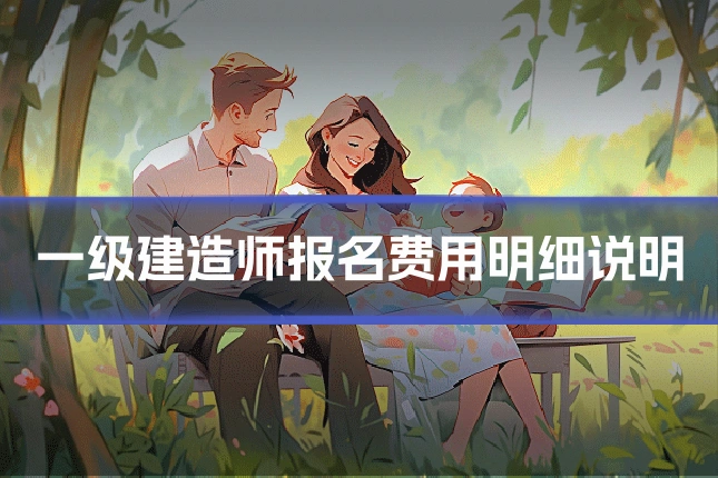 一级建造师报名费用明细说明