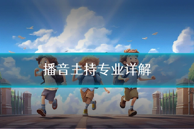 播音主持专业详解
