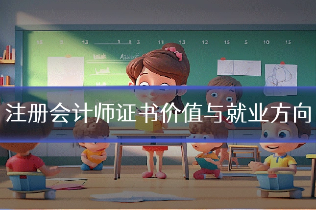 注册会计师证书价值与就业方向