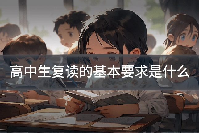 高中生复读的基本要求是什么