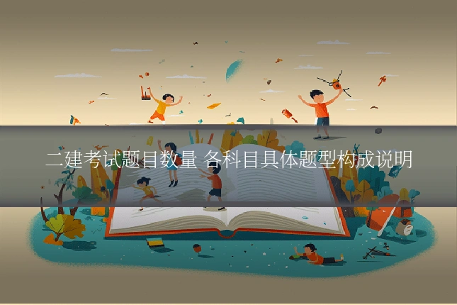 二建考试题目数量 各科目具体题型构成说明