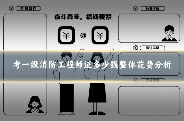 考一级消防工程师证多少钱整体花费分析