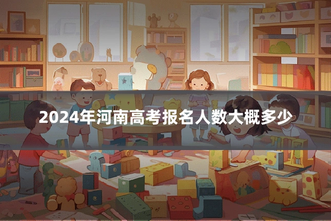 2024年河南高考报名人数大概多少