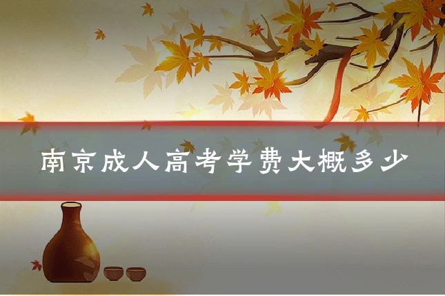 南京成人高考学费大概多少