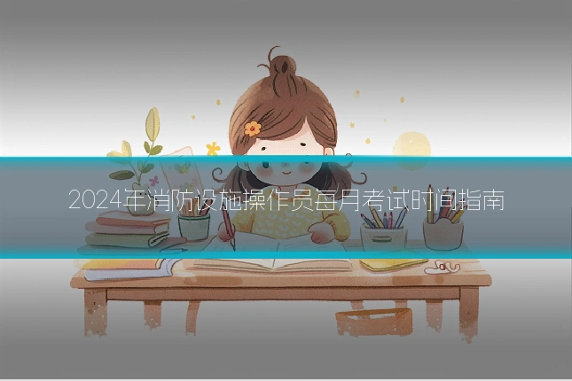 2024年消防设施操作员每月考试时间指南