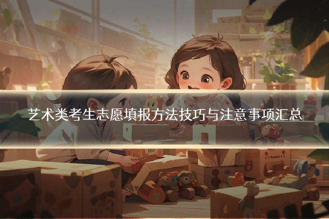 艺术类考生志愿填报方法技巧与注意事项汇总