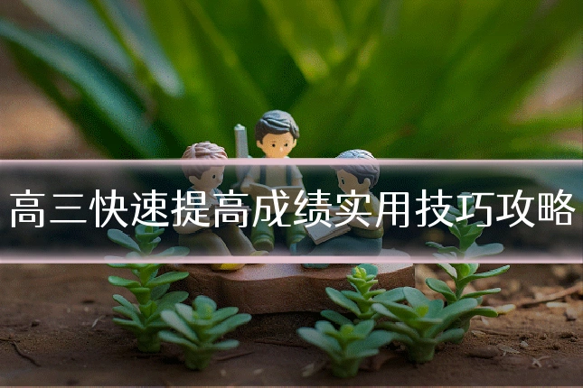 高三快速提高成绩实用技巧攻略