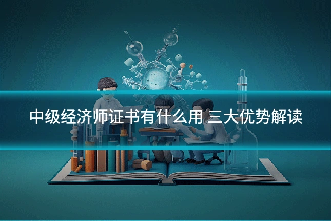 中级经济师证书有什么用 三大优势解读