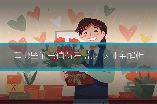有哪些证书值得考 常见认证全解析