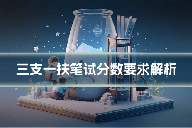 三支一扶笔试分数要求解析