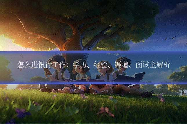 怎么进银行工作：学历、经验、渠道、面试全解析