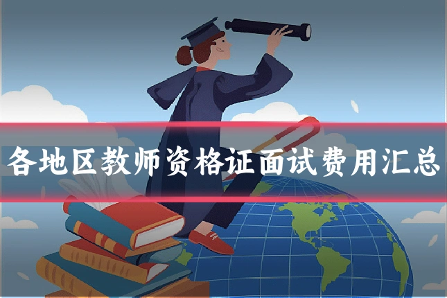 各地区教师资格证面试费用汇总