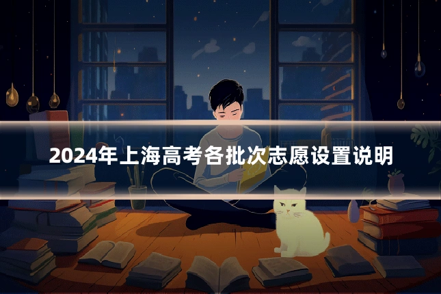 2024年上海高考各批次志愿设置说明