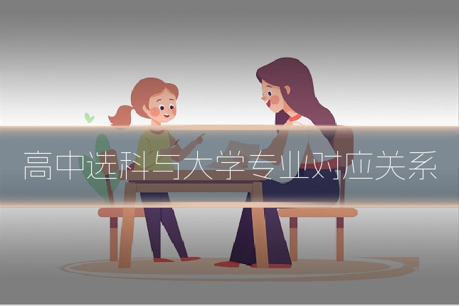 高中选科与大学专业对应关系