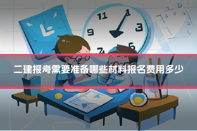 二建报考需要准备哪些材料报名费用多少