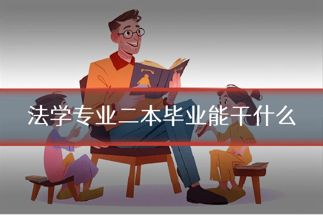 法学专业二本毕业能干什么