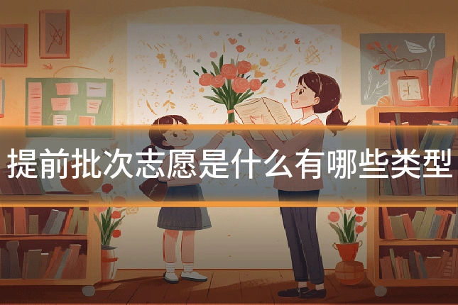 提前批次志愿是什么有哪些类型