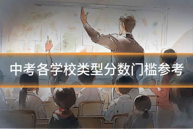中考各学校类型分数门槛参考