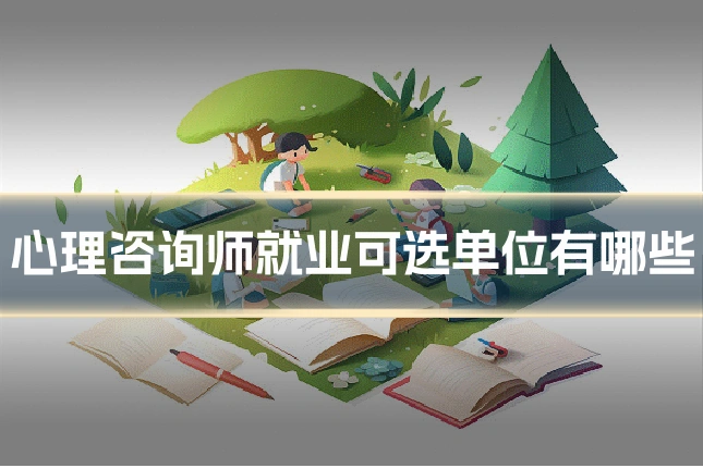 心理咨询师就业可选单位有哪些