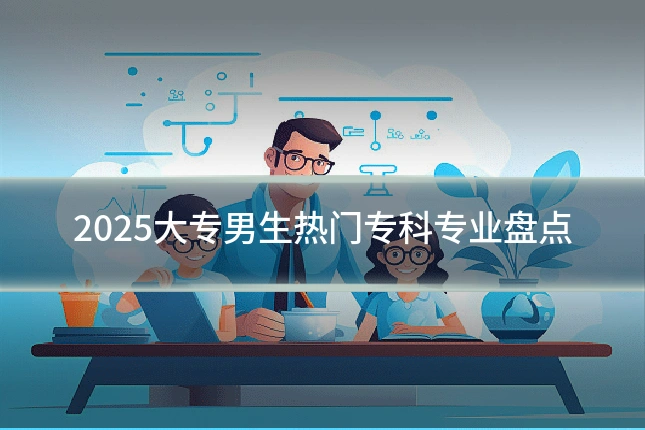 2025大专男生热门专科专业盘点