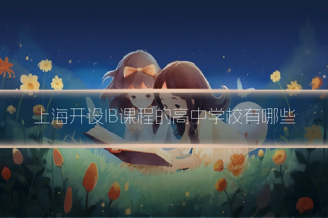 上海开设IB课程的高中学校有哪些