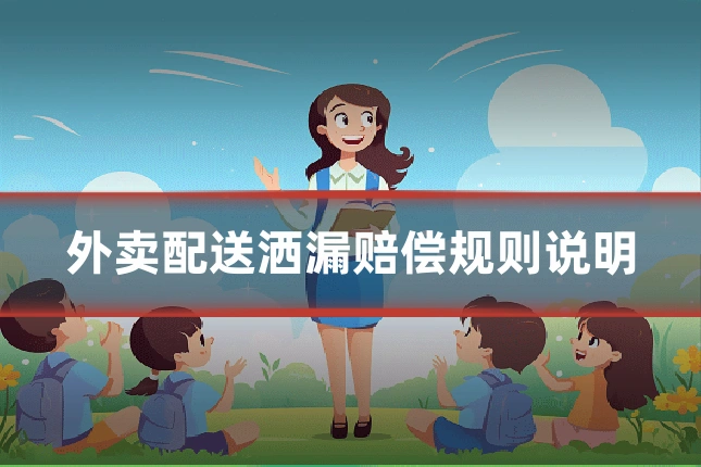 外卖配送洒漏赔偿规则说明