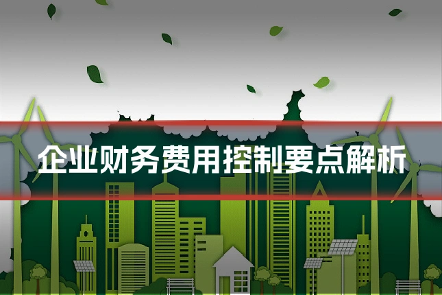 企业财务费用控制要点解析
