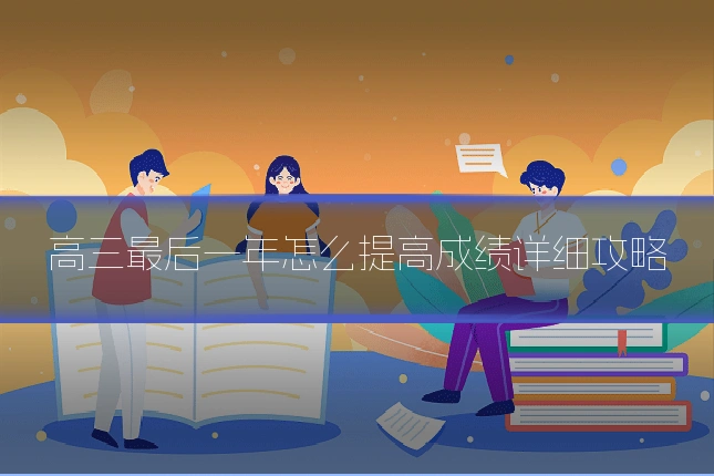 高三最后一年怎么提高成绩详细攻略