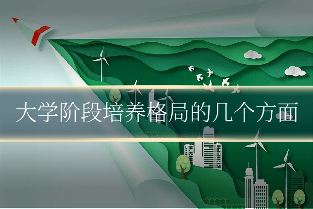 大学阶段培养格局的几个方面