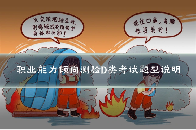 职业能力倾向测验D类考试题型说明