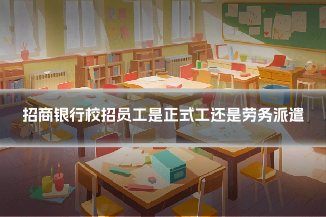招商银行校招员工是正式工还是劳务派遣