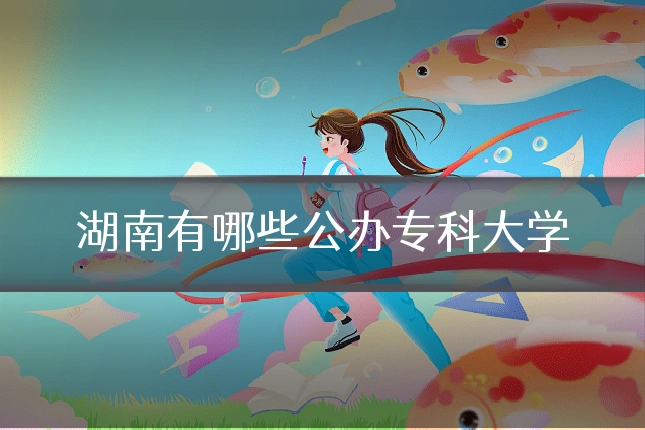 湖南有哪些公办专科大学