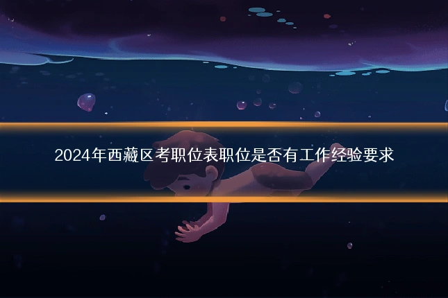 2024年西藏区考职位表职位是否有工作经验要求