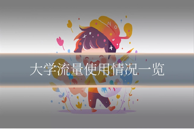 大学流量使用情况一览