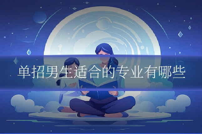 单招男生适合的专业有哪些