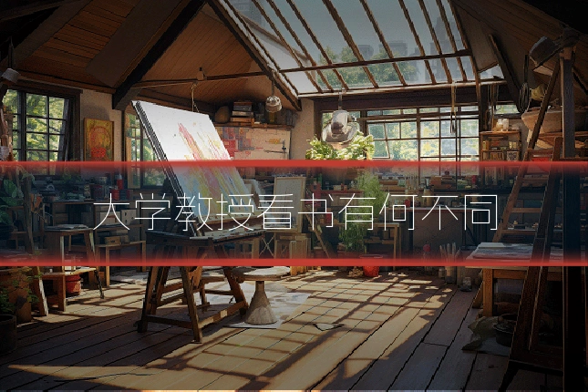大学教授看书有何不同