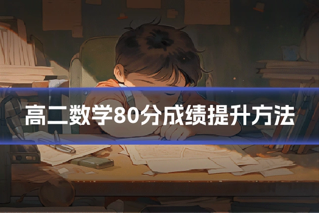 高二数学80分成绩提升方法