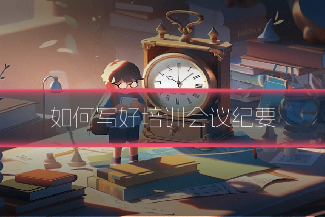 如何写好培训会议纪要