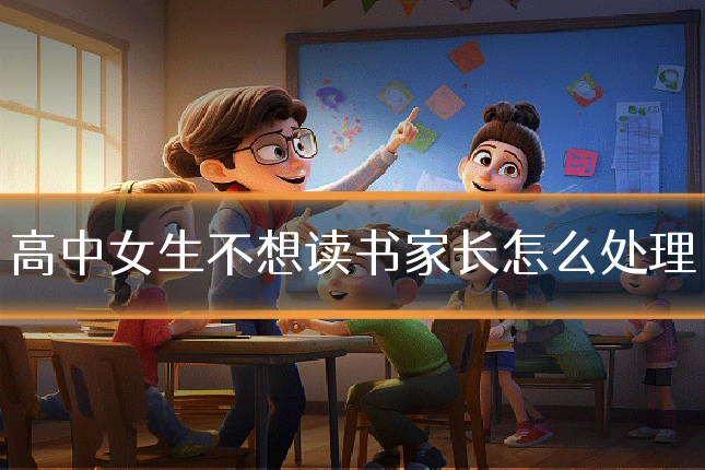 高中女生不想读书家长怎么处理
