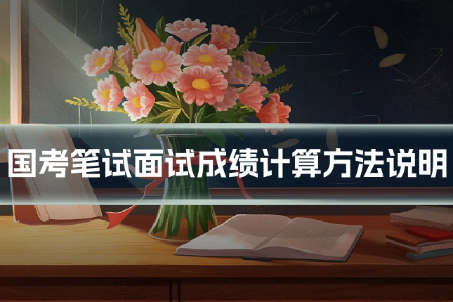国考笔试面试成绩计算方法说明