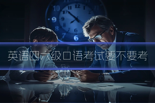 英语四六级口语考试要不要考