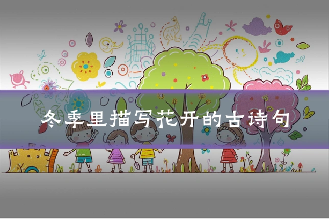 冬季里描写花开的古诗句