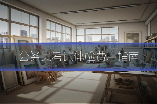 公务员考试体检费用指南