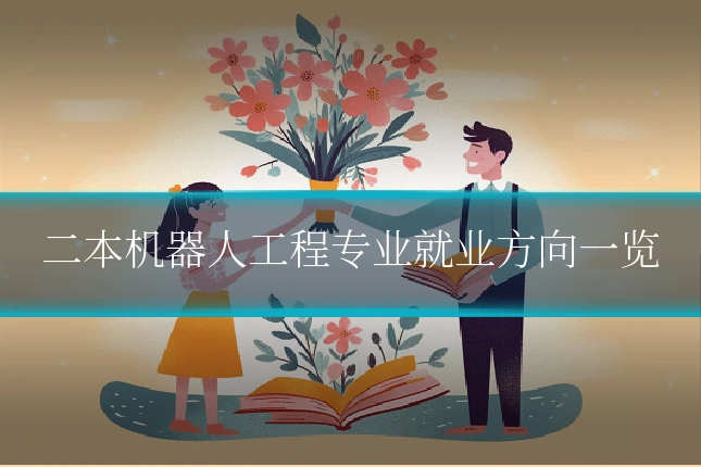 二本机器人工程专业就业方向一览