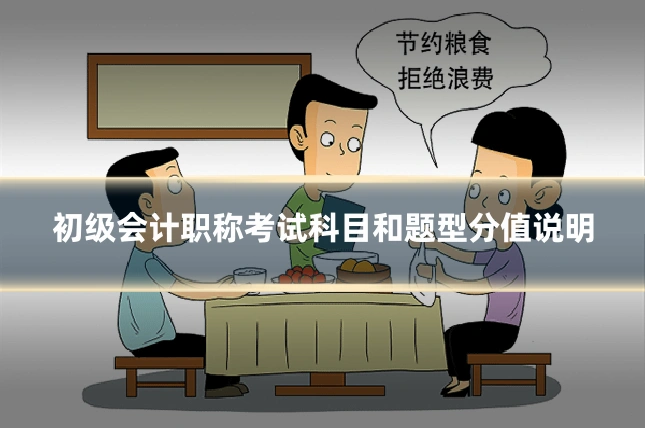 初级会计职称考试科目和题型分值说明