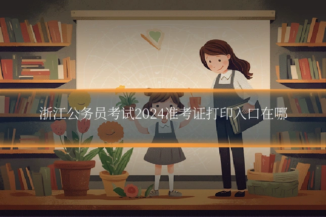 浙江公务员考试2024准考证打印入口在哪
