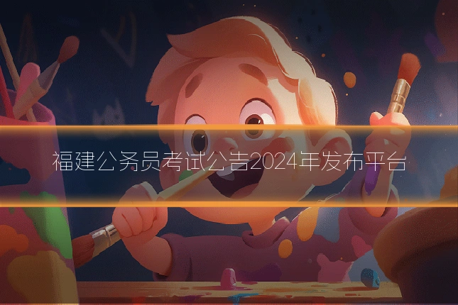 福建公务员考试公告2024年发布平台